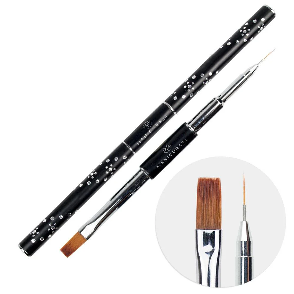 Pincel Expert doble para gel y nailart