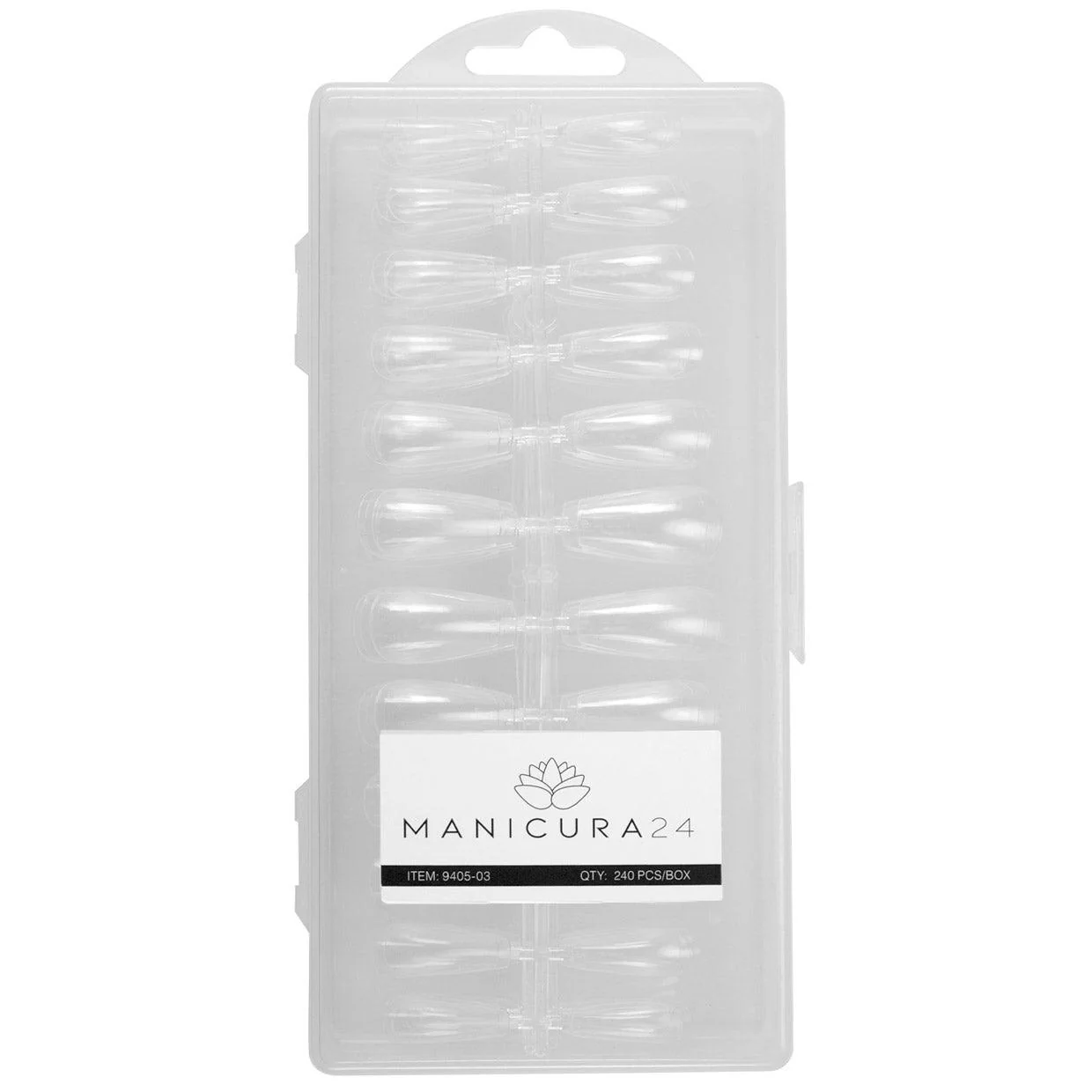 Soft Gel Nail Tip - Coffin Medium - Image 4