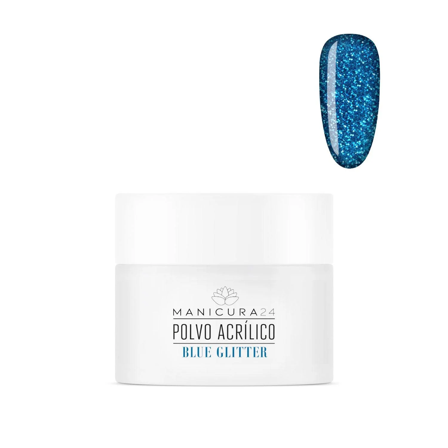Polvo acrílico - BLUE GLITTER
