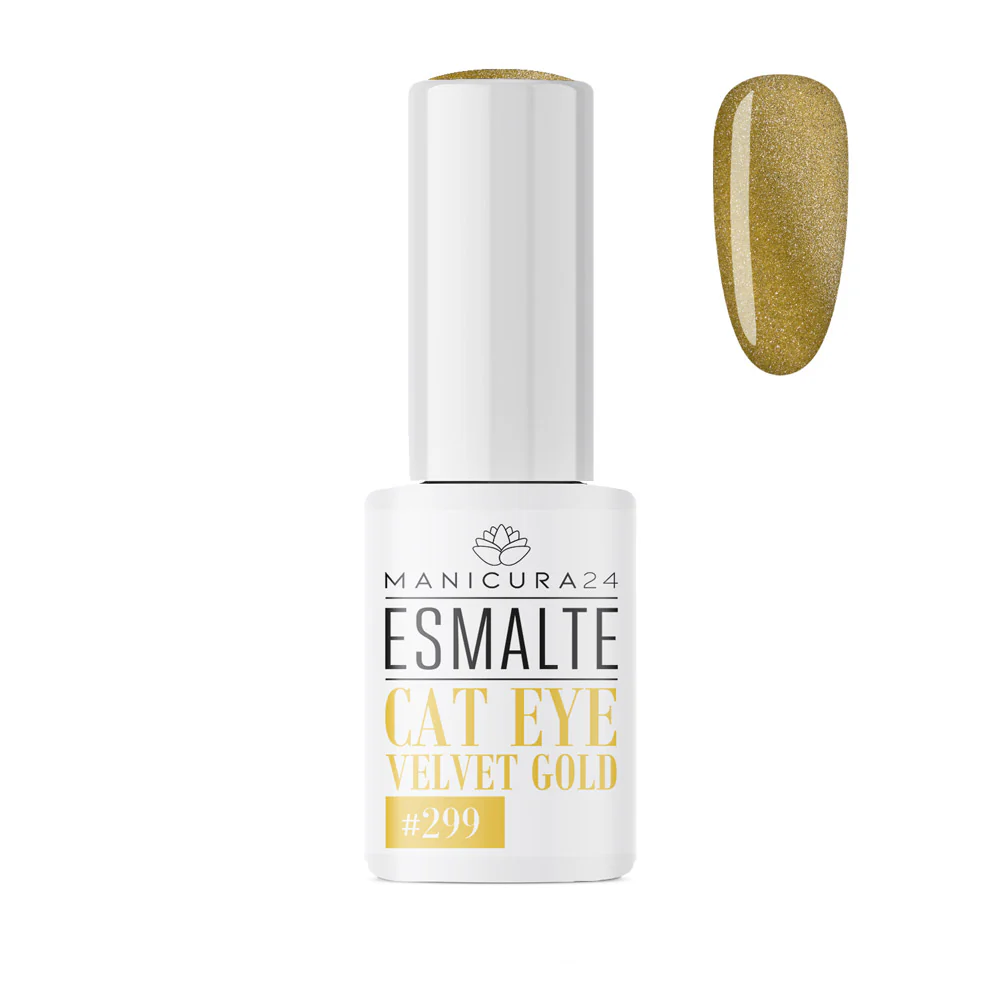 Esmalte semipermanente Cat Eye Velvet Gold #299