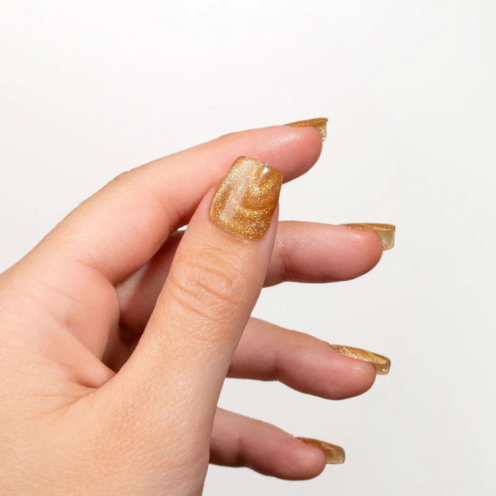 Esmalte semipermanente Cat Eye Velvet Gold #299 - Image 3
