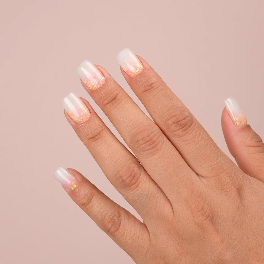 Builder Gel Glitter Apricot - HEMA Free - Image 4