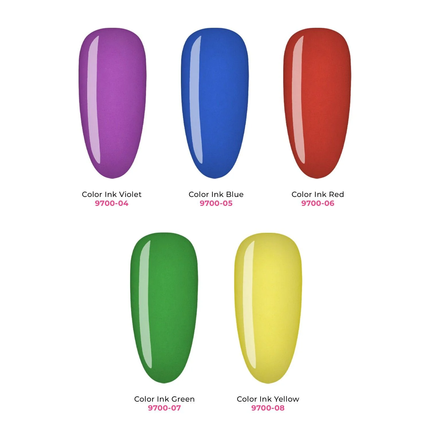 Pack Nailart Color Ink - nr 1 - Image 3
