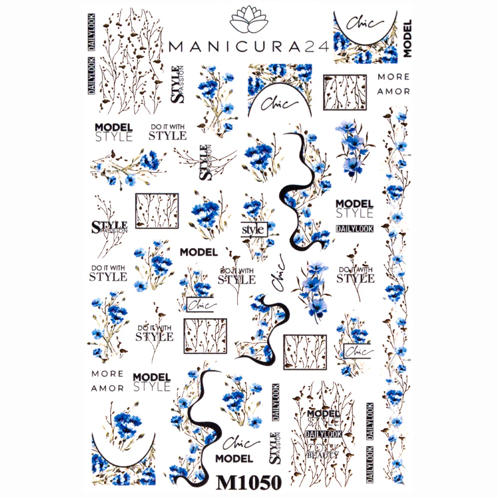 Pegatinas al agua - Blue Orchid - Image 3