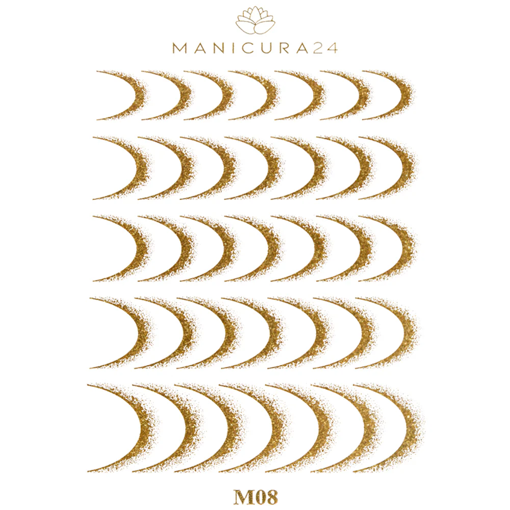 Pegatinas al Agua - Gold French Moon - Image 3