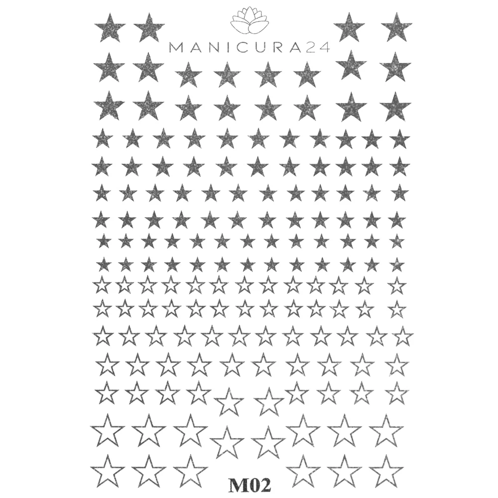 Pegatinas al Agua - Silver Stars - Image 3