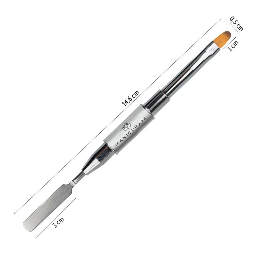 Pincel doble para Acrygel con espátula - Image 3