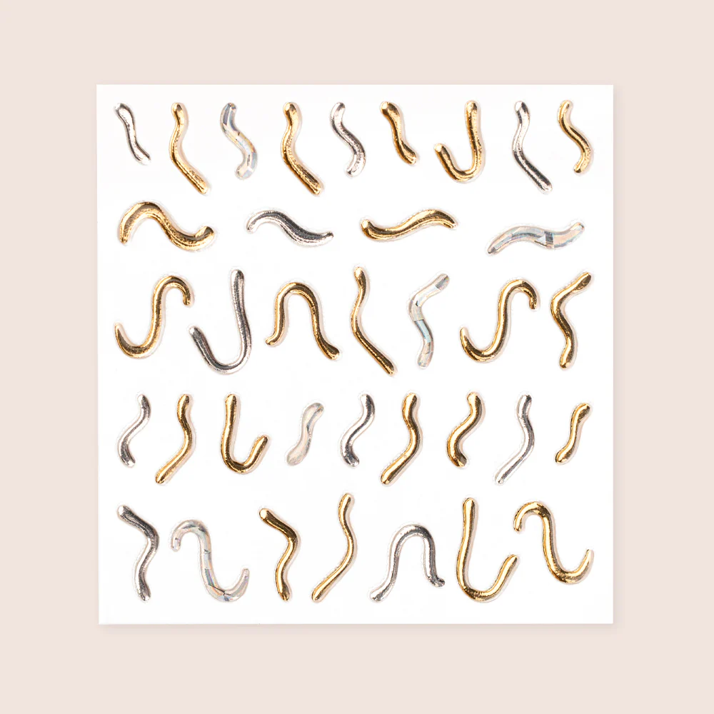 Nail Art 3D Sticker - Wave